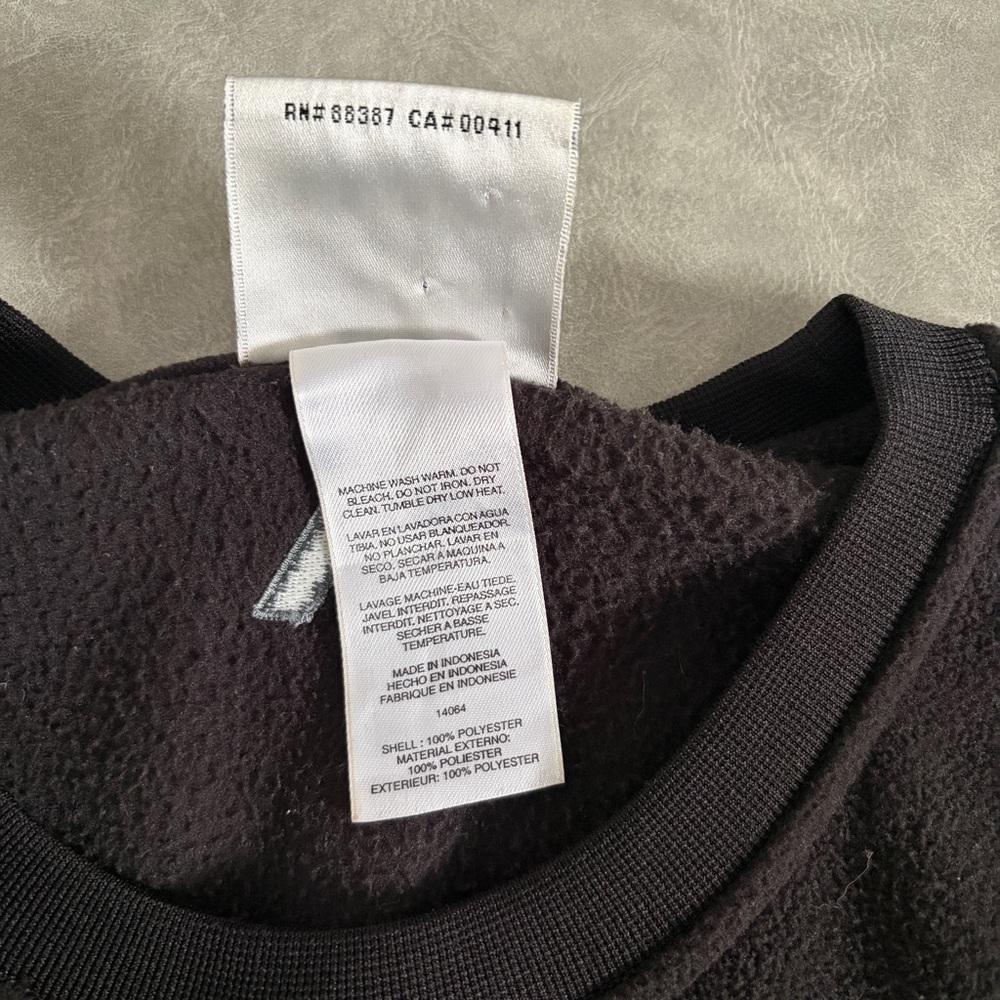 Adidas vintage black fleece crewneck - Picture 5 of 7